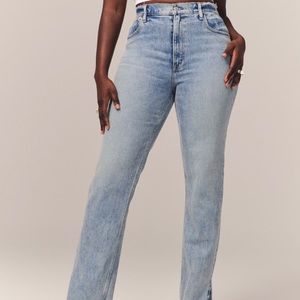Abercrombie Curve Love Ultra High Rise 90s Straight Jean